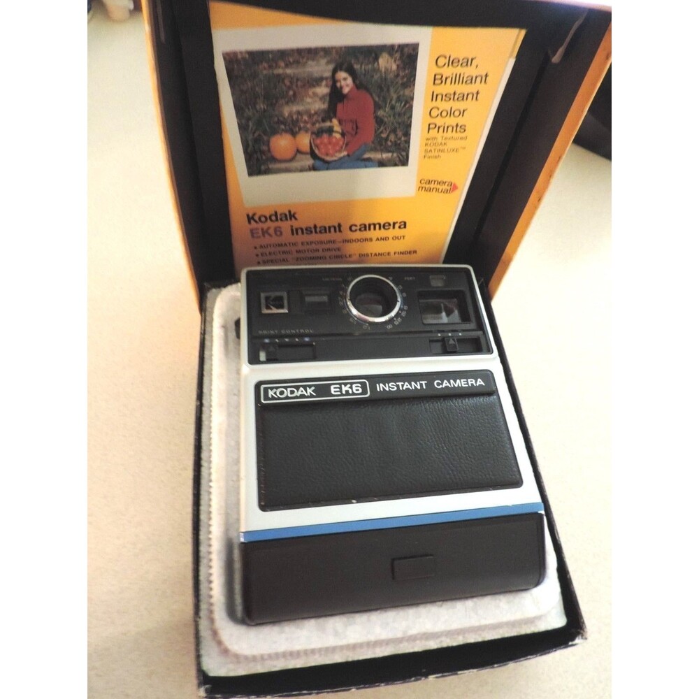 Kodak EK6 Instant Camera In Original Box With Instructions NOS